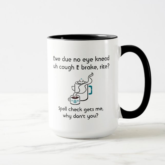 Funny Ich brauche einen Kaffee Break Zauberspruch  Tasse (Rechts)