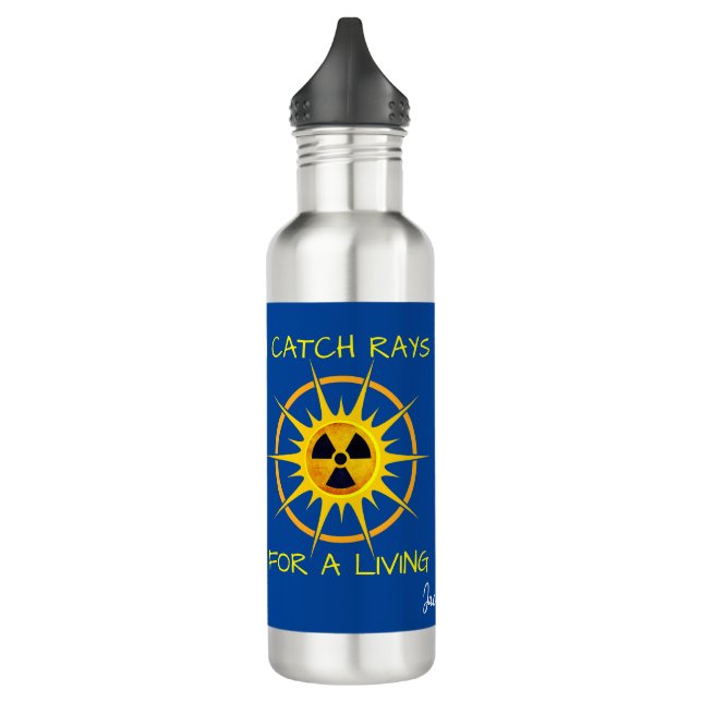 Funny ich fange Rays für ein Leben Edelstahlflasche (Links)