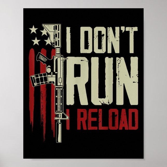 Funny, ich führe nicht, ich lade Gun Rights Americ Poster (Vorne)