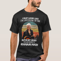 Funny Ich höre Graham Nash Musikgeschenk