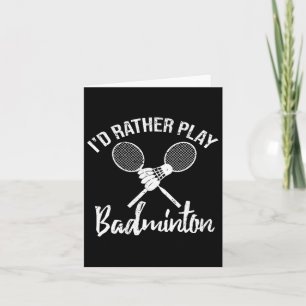 Funny ich lieber Dminton Retro Vintages T-Shirt sp Karte