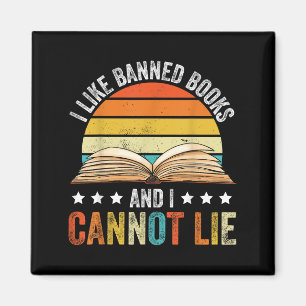 Funny Ich mag verbotene Bücher und ich kann nicht  Magnet