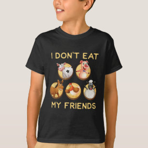 Funny ich nicht essen meine Freunde Vegane Vegetar T-Shirt