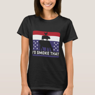 Funny, ich rauche dieses Grill Retro Grillen Grill T-Shirt