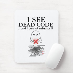 Funny Ich sehe Dead Code Programmer Mouse Pad Mousepad