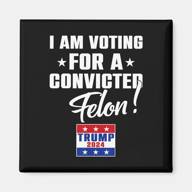 Funny, ich stimme für einen gefeierten Felon Suppo Magnet (Vorne)