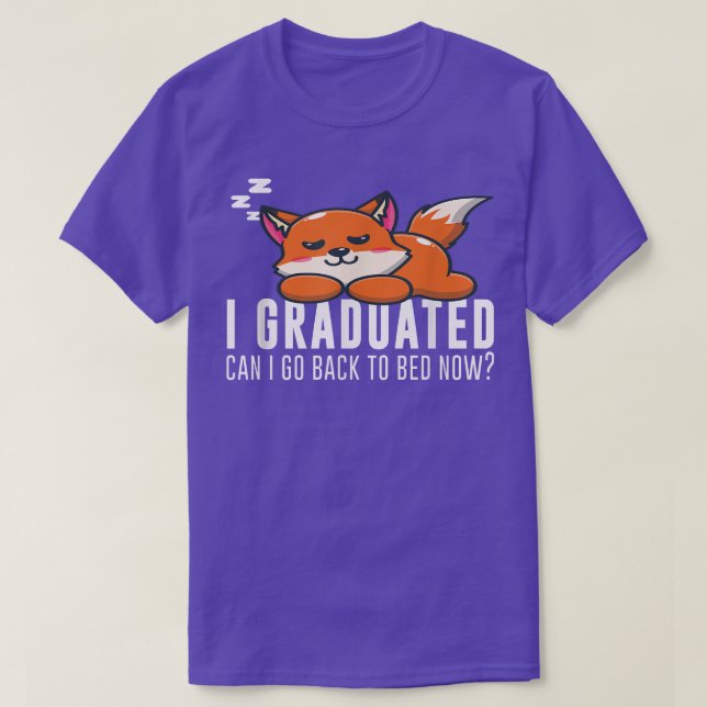 Funny ich studiert, kann ich jetzt wieder zu Bett  T-Shirt (Design vorne)
