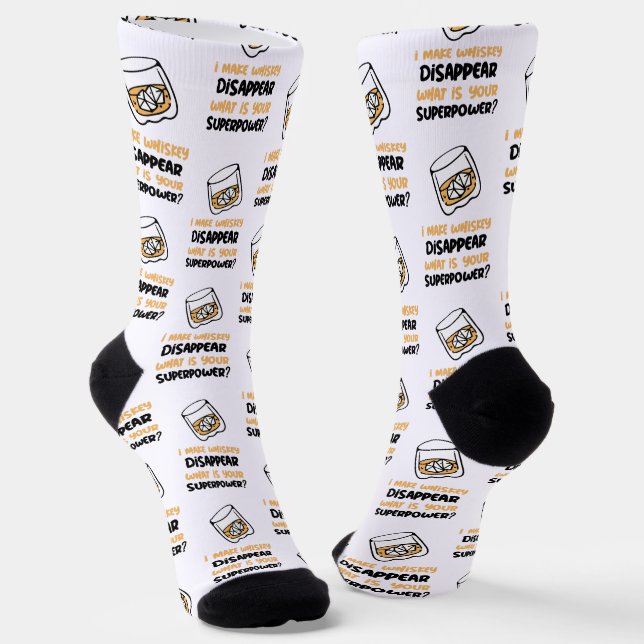 Funny ich Whiskey verschwinden lassen Socken (Gewinkelt)
