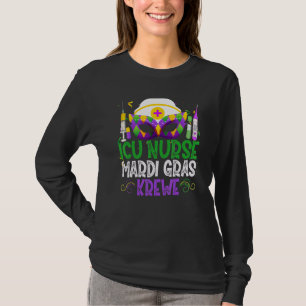 Funny Icu Nurse Krewe Masken Mardi Gras Carnival P T-Shirt