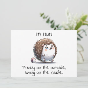Funny Igel Pun Mother-Day-Geschenk Feiertagskarte