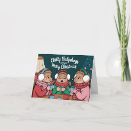 Funny Igel Weihnachten Karte