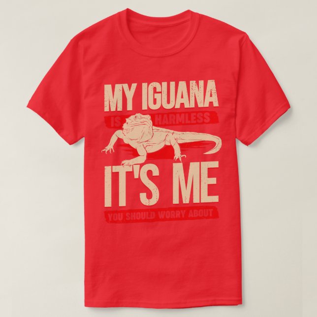 Funny Iguana Animal Lover Geschenk T-Shirt (Design vorne)