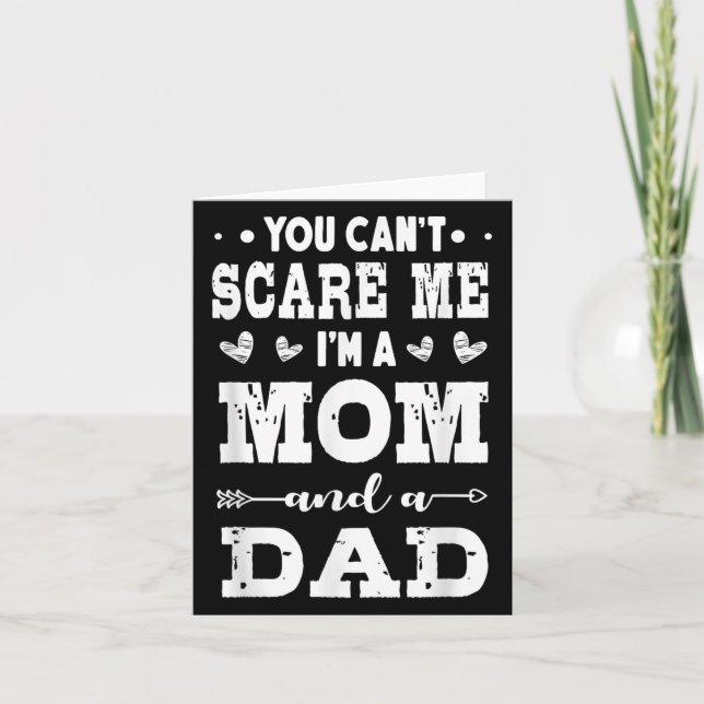 Funny I'm A Mom And A Dad Single Mom  Karte (Vorderseite)