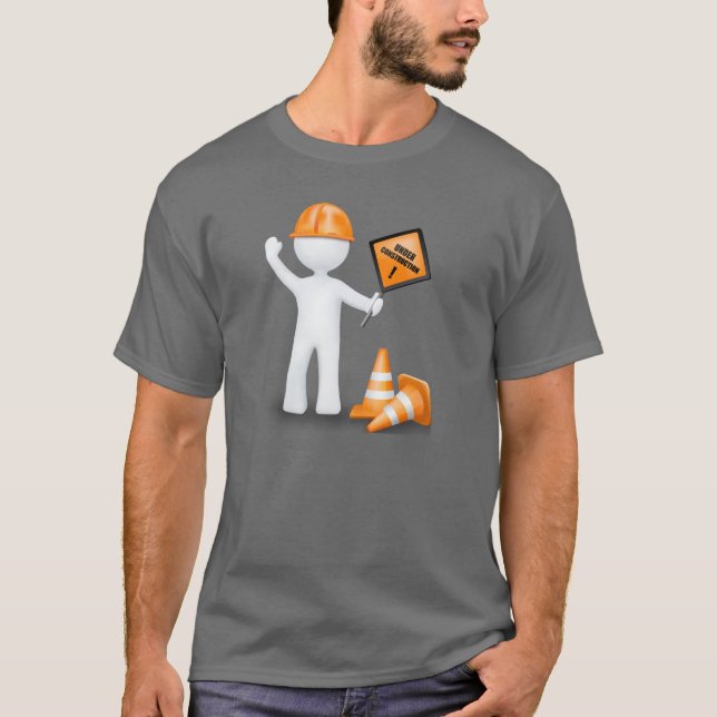 Funny im Bau T-Shirt (Vorderseite)