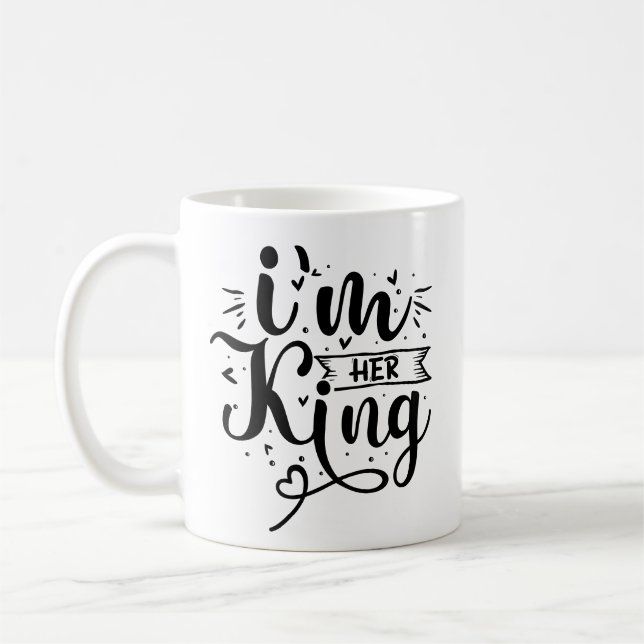 Funny Im ihr König Kaffeetasse (Links)