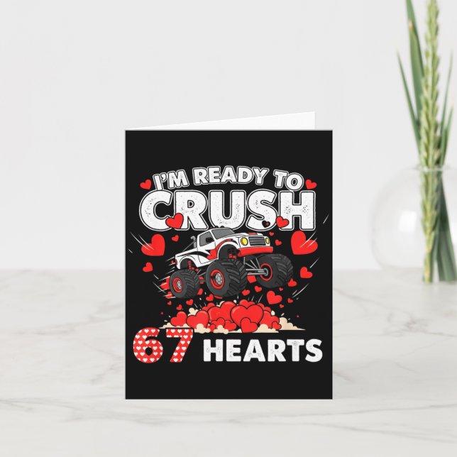 Funny I'm Ready To Crush 67 Hearts  Karte (Vorderseite)