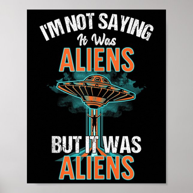 Funny Im Sprichwort war es nicht Design der Außeri Poster (Vorne)