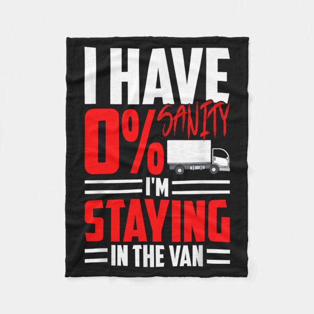 Funny I'm Staying In Tha Van Phasmophobia Gamer Wo Fleecedecke (Vorderseite)