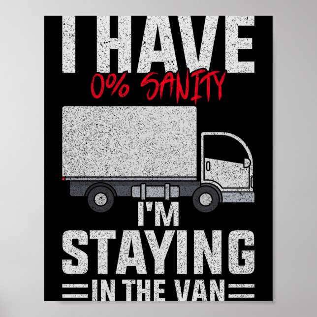 Funny I'm Staying In Tha Van Phasmophobia Man Wome Poster (Vorne)