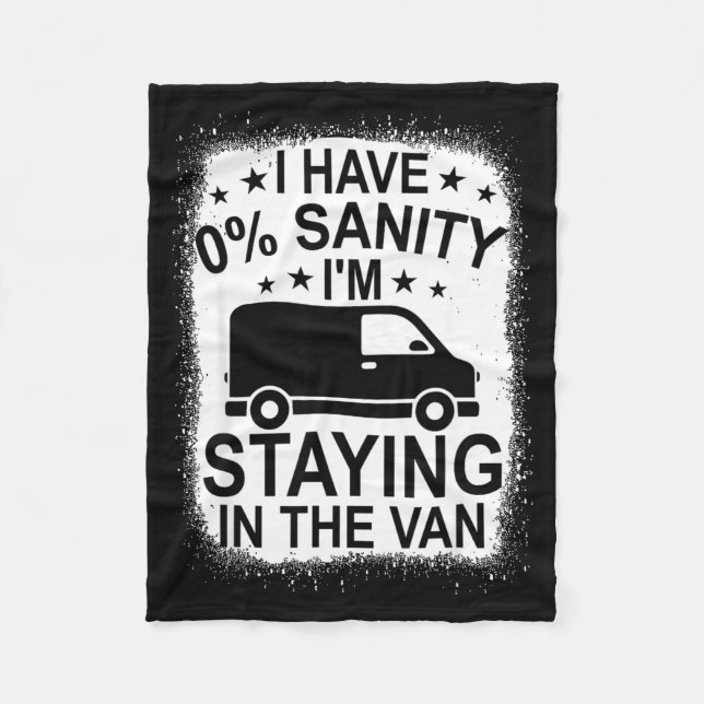 Funny I'm Staying In Tha Van Phasmophobia Women Ma Fleecedecke (Vorderseite)