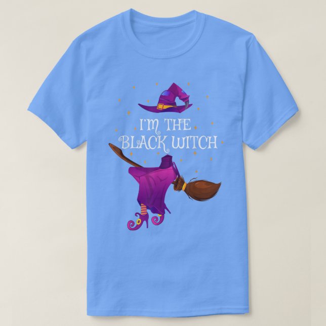 Funny Im the Black Hexe Halloween 985 T-Shirt (Design vorne)