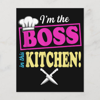 Funny im the Boss in dieser Küche T - Shirt Kochen