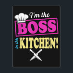 Funny im the Boss in dieser Küche T - Shirt Kochen Begleitkarte<br><div class="desc">Funny Im the Boss in dieser Küche T - Shirt Kochen Liebhaber</div>