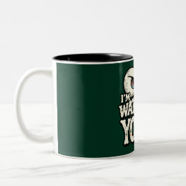 Funny "I'M WATCHING YOU" Retro Eyes Coffee Mug - O Zweifarbige Tasse
