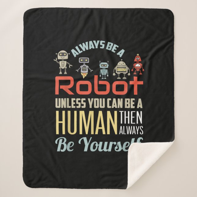 Funny immer ein Roboter sein, wenn Sie nicht ein M Sherpadecke (Vorderseite)