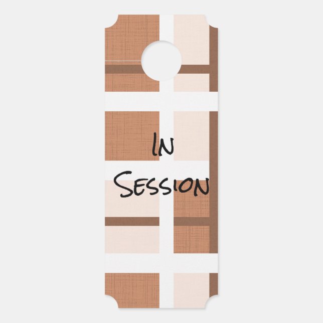 Funny In Session Therapist Affichette de porte (Devant)