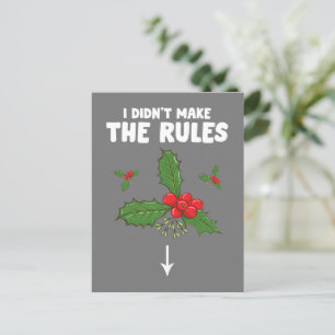 Funny Inappropriate Christmas Adult I Didnt Make Postkarte