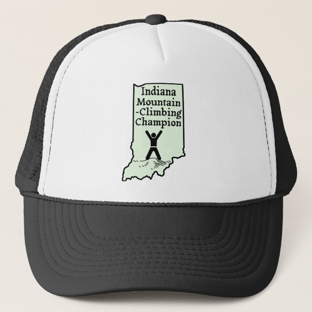 Funny Indiana Mountain Klettermeister Truckerkappe (Vorderseite)