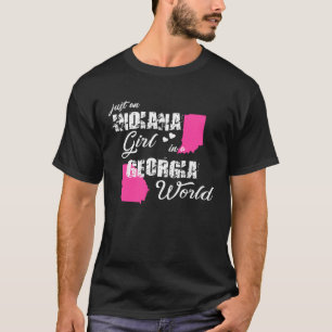 Funny Indiana Shirts Nur ein Indiana Mädchen in ei