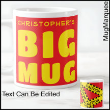 Funny Individuelle Name Big Tasse Kaution Tape 003