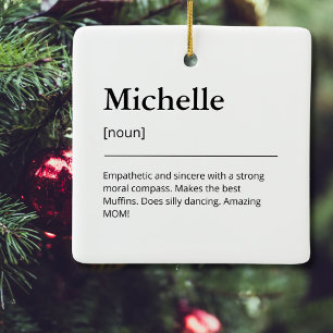 Funny Individuelle Name Familienurlaub Minimalisti Keramikornament