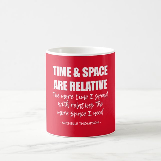 Funny Individuelle Name Family Zitat Red Kaffeetasse (Mittel)