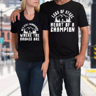 Funny Individuelle Name Matching Cycling Couples' T-Shirt