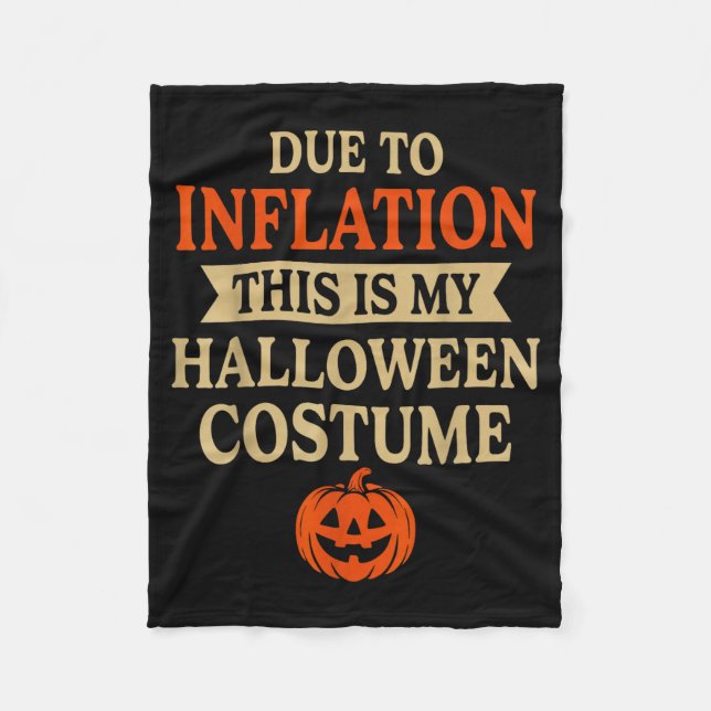 Funny Inflation Halloween Costume Couple Matching  Fleecedecke (Vorderseite)