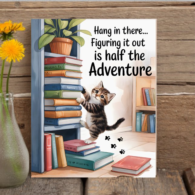 Funny Inspiration Hang in There Cat Poster (Von Creator hochgeladen)