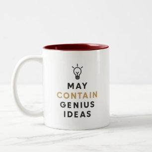 Funny Inspirational Creative Thinking Student Tass Zweifarbige Tasse