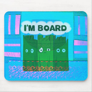 Funny Inspirational Graphic: Ich bin gelangweilt v Mousepad
