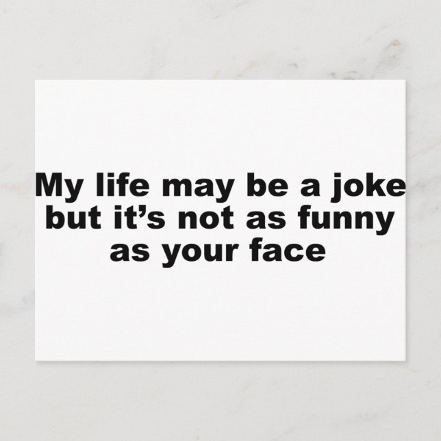 Funny Insult Slogan! Postkarte (Vorderseite)