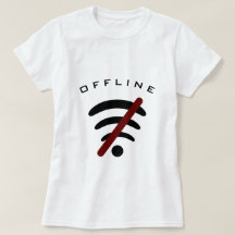 Funny Internet T - Shirt Offline - Benutzerdefinie