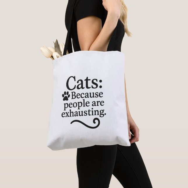 Funny Introvert Cat Lover Tasche (Von Nahem)