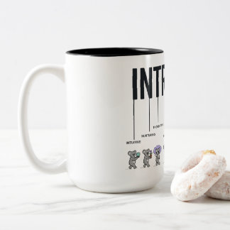 Funny Introvert Definition – Quiet Personality Zweifarbige Tasse