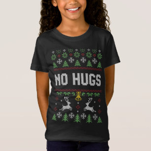 Funny Introvert No Hugs Ugly Weihnachtssüßer T-Shirt