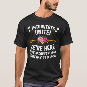 Funny Introvert Shirt, Introverts Unite Wir sind T-Shirt