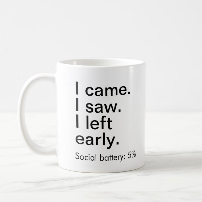 Funny Introvert Tasse (Links)