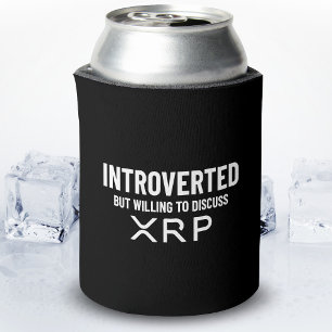Funny Introvertierte XRP Cryptowährungs-Meme Zitat Dosenkühler