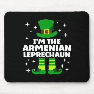 Funny Irish Armenian Leprechaun St Patricks Day Ir Mousepad